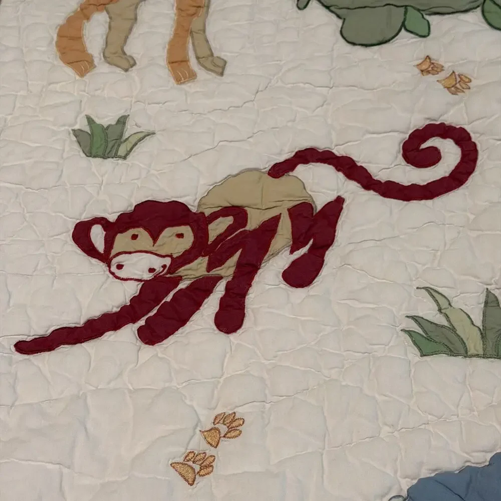 Amity Home Kids baby quilt dinosaur jungle Animal Blanket 40 * 50